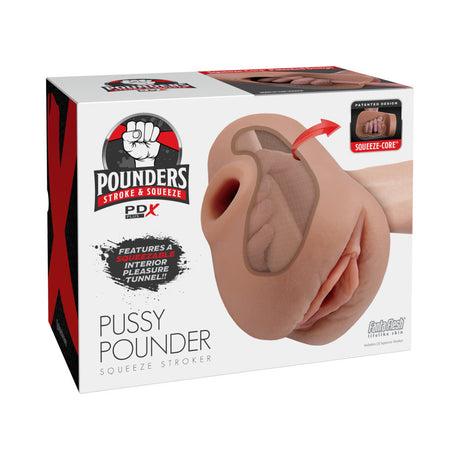 Pussy Pounder Squeeze Stroker Brown