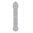 Spiral Staircase Full Tip 7.25" Glass Dildo